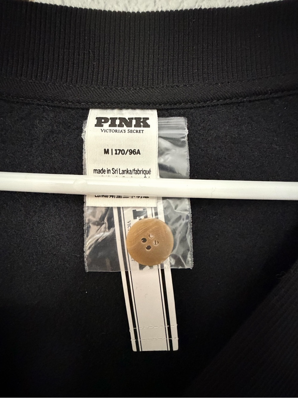 PINK Victoria's Secret Black V-Neck Button Cardigan - Picture 5 of 7